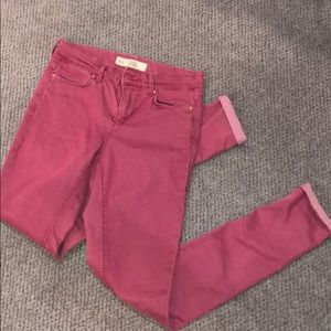 Topshop colored skinny jean